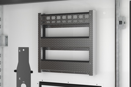 Racks de rangement latéraux en aluminium