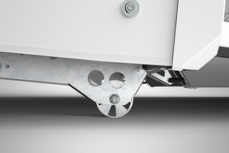 Rear chassis rollers