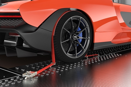 Tie-down wheel 'sleeve' straps