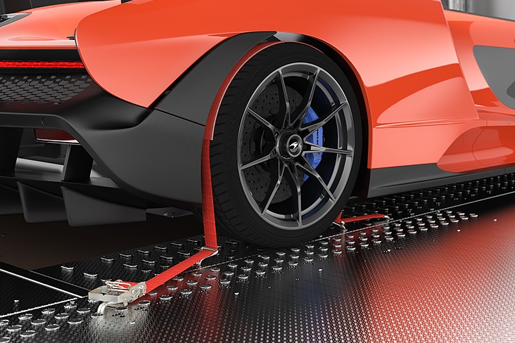 Tie-down wheel 'sleeve' straps