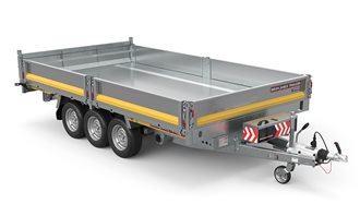 Tipper, 4.0m x 2.0m, 3.5t, 12in wheels, 3 Axle - 526-4020-35-3-12  Tipper Trailer – Masszív és testre szabható