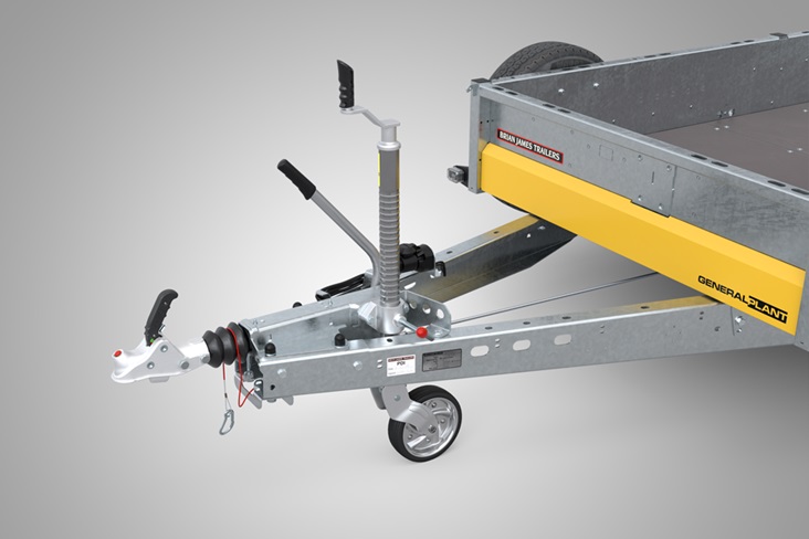 Heavy-Duty Locking Hitch and Jockey Wheel