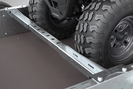 Barre de butée d'engin