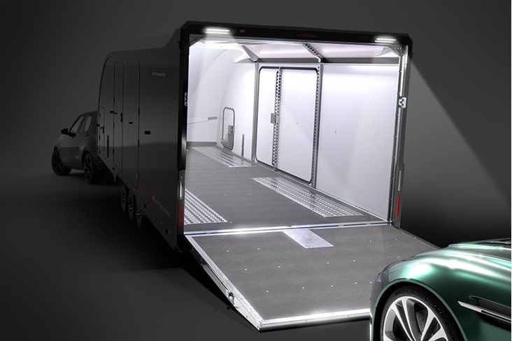 Bakåtriktade höga LED-strålkastare