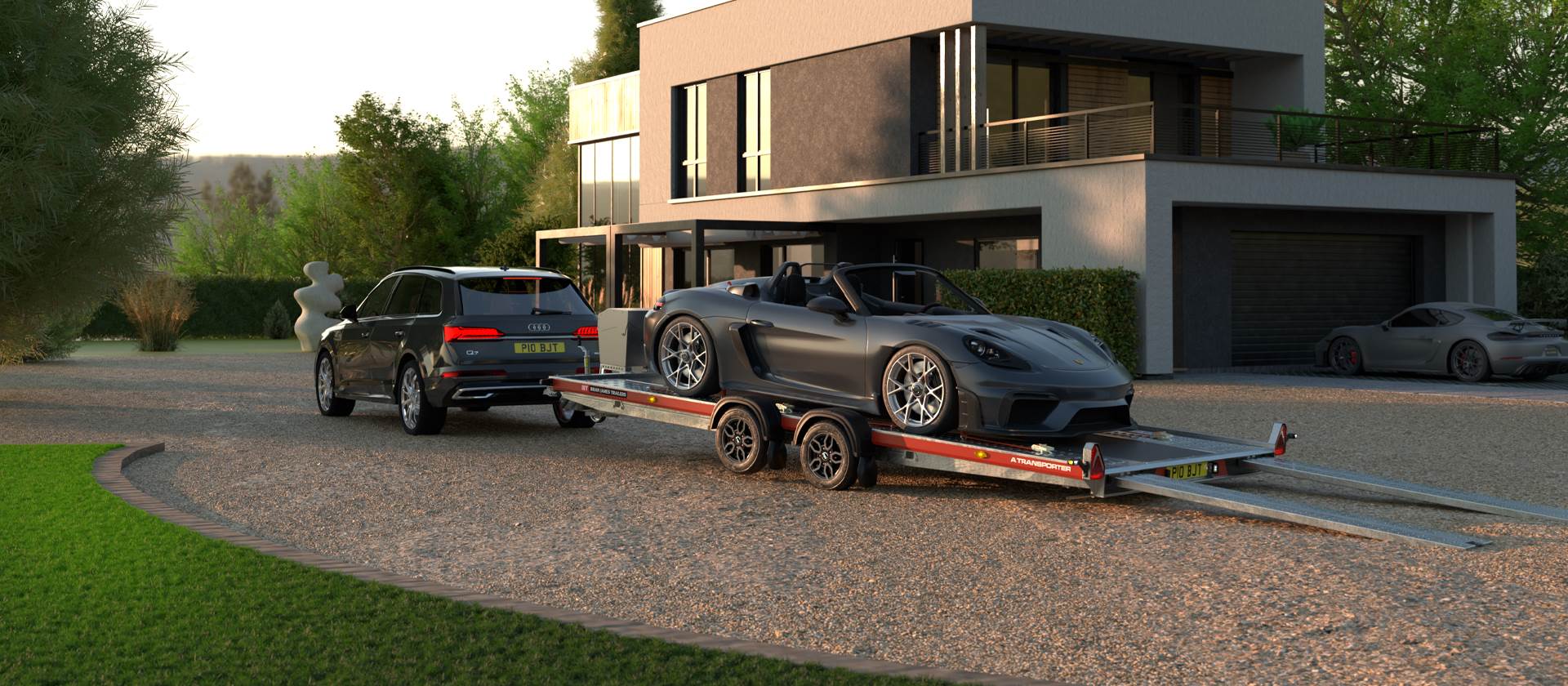 A Transporter - Remorque Porte-Voiture Ouverte