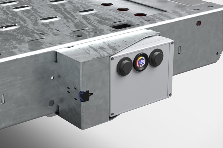 On-board battery and control unit