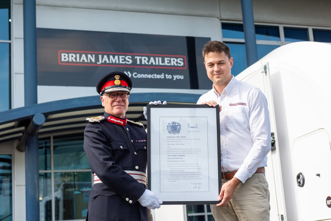 Brian James Trailers receive The King's Award for Enterprise